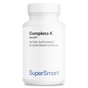 Supersmart - Complete K - mit K1, K2 (MK4 + MK7) - Full Spectrum Vitamin K Supplement | Non-GMO & Gluten Free - 60 Vegetarische Kapseln