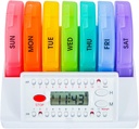 e-Pill 4 Mal pro Tag x 7 Tage Wöchentliche Pille Organizer, Vitamin und Medizin Pille Box Reminder - mit Timer