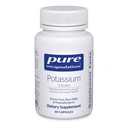 Pure Encapsulations Kalium (Citrate) - Essential Electrolyte Supplement zur Unterstützung Nerve & Muskel-Funktion, Adrenals, Hormone, Herz-Gesundheit & Energie * - Kalium-Zitrat Kapsel - 90 Kapseln