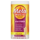 Metamucil, Psyllium Husk Pulver, Unflavored Original Textur, mit Zucker, 114 Servierungen, 4-in-1 LWL-Ergänzung, Tägliche Psyllium Husk LWL-Pulver helfen Verdauungsgesundheit durch die Förderung von Regelmäßigkeit*