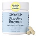 Zenwise Health Digestive Enzyme für Gut Health & Bloating Relief - Multi Enzymes Digestion Supplement mit Probiotika, Bromelain & Papaya für Verdauungshilfe - Men & Women - 45 Count