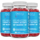 Melatonin 1mg Gummi für Kinder, Safe, Drug-Free & Effective Natural Sleep Aid Supplement für Kinder. Kinder 1mg Melatonin Gummy, Glutenfreie vegetarische restliche Schlafprodukte für Alter 4+. 180ct (3)