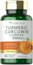 Carlyle Turmeric Supplement 550mg | 60 Kapseln | CurcuWin Extract Complex | Vegetarisch, Non-GMO, Glutenfrei