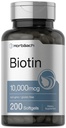 Horbaach Biotin 10000 mcg | 200 Softgels mit Vitamin B7 | Beauty Formula Supplement | Non-GMO & Gluten Kostenlos