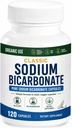 Klassisches Natriumbicarbonat 650mg natürliches organisches Natriumbicarbonatpulver Tabletten Natriumbicarbonat Tabletten (Kaps) Magensäure Alkalität 120caps