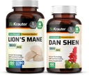 BIO KRAUTER Lion's Mane 250 Kapseln & Dan Shen 100 Kapseln