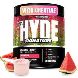 PROSUPPS Mr. Hyde Signature Pre Workout Powder mit Kreatin, Beta Alanine & Caffeine - Performance, Energy & Endurance - Clean Fitness & Gym Supplements für Männer & Frauen (Watermelon, 30 Servietten)