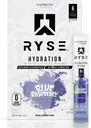 Ryse Core Hydration | Auf dem Go Elektrolyt Getränke Mix Packets | mit allen 6 Elektrolyten + essentielle Vitamine | Zero Sugar | 6 Portionen (Blauer Himbeer)