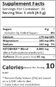 B-Epic B-KETO Natural Grape Flavored Unterstützung für Ihr Wohlbefinden - Entwickelt, um natürliche Energie und Wellness zu unterstützen - umfasst 30 Pulver-Sticks