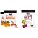 Force Factor Better Turmeric 120 Soft Chews & Total Beets 60 Soft Chews Bundle für Gelenk- und Herzgesundheit