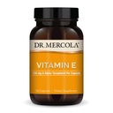 Dr Mercola Vitamine E, 90 portions (90 capsules), 134 mg par gélule, supplément alimentaire, soutient une peau saine, non-OGM