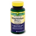 Spring Valley High Absorption Magnesium 200 mg Schlafunterstützung 60 Kapseln + Ihr Vitamin Guide