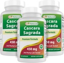 Best Naturals Cascara Sagrada 450 mg 250 Kapseln (250 Graf (Pack von 3))