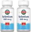 KAL 100 Mcg Selenium Yeast Kostenlose Tablets, 100 Count | Pack von 2