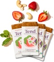 Tend Daily Best Prenatal Vitamin Bar, Hergestellt mit organischen Zutaten für schwangere & Postpartum Mütter, Enthält DHA, Vitamin D, B, Choline, Folate - Erdbeeren Patch (4ct)