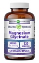 Erstaunliche Formeln Magnesium Glycinate 500 Mg | Veggie Kapseln Ergänzung | Non-GMO | Gluten-Free | Made in USA (Unflavored, 120 Count)