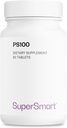 Supersmart - PS100 Supplement 300mg pro Tag (Phosphatidylserine) - Gehirngesundheit & Schutz - Memory Support | Non-GMO & Gluten Free - 60 Tabletten