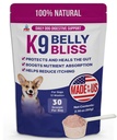 K9 Belly Bliss, All-Natural Gut Gesundheit für Hunde, Vet zugelassen Prebiotic für Hunde für tägliche Verdauungsunterstützung und Hundevergütung Relief, einfach zu bedienen Topper für trockene und nasse Lebensmittel, 30 Scoops.