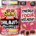 Pure Himalayan Shilajit Gummi - High Potency Gold Grade Harz - Energie Boost und Immununterstützung für Männer und Frauen mit Ashwagandha und Shatavari - 60 Gummy - Erdbeere & Banana