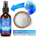 2 Packungen Magnesium Spray, reines Magnesium Öl Spray für Füße, natürliches topisches Magnesium für Körpergesundheit, einfach zu absorbieren und zu verwenden, Luft glatt, beruhigend,Relax für Schlaf & Muskel 4 Fl.Oz
