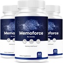 (3 Pack) Integratore del cervello di Memoforce - Pillole ufficiali di Formula Premium di Memoforce, Integratore avanzato del cervello della forza di supporto per il benessere e la salute generale, Recensioni di Memoforce, 180 capsule per 3 mesi