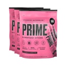 PRIME HYDRATION+ Sticks Erdbeerwassermelone | Hydration Pulver Einzelne Serviersticks | Elektrolytpulver auf dem Go | Niedriger Zucker | Koffeinfrei | Vegan | 48 Sticks