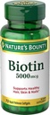 Nature's Bounty Biotin 5000 mcg Liquid Softgels 72 ea (Pack mit 5)