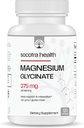 Magnesium Glycinat - Hohe Absorption Magnesium Ergänzung für Schlaf, Entspannung - Chelat - Glutenfrei - 120 Vegan Kapseln