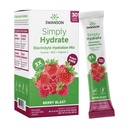 Swanson einfach Hydrate Elektrolyt-Pulvermischung - Zuckerfreie Getränkemischung mit 0 Kalorien - Günstig On-The-Go Hydration Powder - Advanced Electrolyte Drink Mix - Berry Blast Flavor - 30 Packungen
