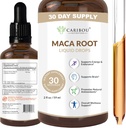 Maca Root Liquid Drops | Premium Organic Maca Root Extract | Maca Ergänzung für Enhanced Mood & Vitality | Vegan, Non-GMO, Gluten & Alkohol Kostenlos | 2 Fl Oz