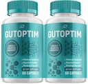 Gutoptim Advanced Probiotics Capsules, Gutoptim Probiotics Support pour les pilules de santé digestive, Gutoptim Reviews, Supplément de Gut et support digestif (2 Pack - 120 Capsules)