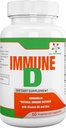 Spectra Vitamine Immune D Unterstützung Nahrungsergänzung mit Immunolin, Vitamin D3, Zink, Ellagsäure fördert starkes Immunsystem für alle Jahreszeiten, 60 Kapseln.