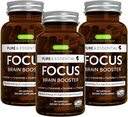 Igennus Focus - Nootropic mit 200mg Natürliche Koffein, Methylierte B Vitamine, L-Theanin, Taurine, L-Tyrosin, Saubere Energie, Brain Booster & Kognitive Leistung, Non Jittery, 180 Kapseln