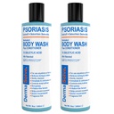 Dermasolve Medicated Psoriasis Body Wash - 2-Pack (8.0 Unze pro Stück) - Bewiesen, Relief von Psoriasis, Eczema & Seborrheic Dermatitis, Arzt empfohlen für trocken, juckend, rot, flackig, Scaly Skin