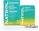 Natrol Quick Balance Energy Mints, Energy Supplement, 30 Zitrone Grüner Tee Natürlich und künstlich aromatisiert, 30 Zähler, 15 Tage Versorgung