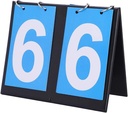Tragbarer Tischhalter, Easy Flip Indoor/Outdoor Score Counter Scoring System für Tischtennis Basketball Fußball Baseball und mehr(2 Digit)