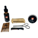G.B.S Natural Beard Kit - Bartöl mit Jojoba, Bart Conditioning Balm, 2 Sided Wood Beard Styling Comb, Pocket Mustache Comb, Bart und Bart Trimming Scissors