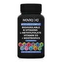 11-in-1 Methylierte B-Komplex-Ergänzung: 680mcg L-Methylfolat(5-MTHF) Thiamin(B1) Riboflavin(B2) Pyridoxal(B6) Methylcobalamin(B12) - VegD3® + Nootropics - 1.100mg+ Servieren - 60 Zähler