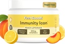 Feel Goods Immunität Icon, Zero Sugar, Vitamin C, A, B, D, E & Zink, Organic Elderberry, Ashwagandha, Drink Mix Powder, Vegan, Non GMO, Koffein & Gluten Free | Peach Lemonade, 30 Servierungen