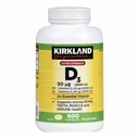 Kirkland Maximum Strength Vitamin D3 600 Softgels (Pack von 2)
