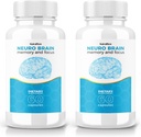 (2 Pack) Neuro Brain Kapseln – Tägliche Formel mit einer ausgewogenen Mischung für Fokus, Konzentration und Sharpness | Einfache Tabletten für dauerhafte Unterstützung (120 Kapseln)