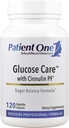 Patient One Glucose Care | Ergänzung zur Unterstützung Pankreas, Herz und Gefäßgesundheit* | mit Chrom, Vitamin B, Cinnamon und mehr | 120 Kappen
