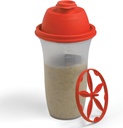 SIGNORA WARE Bouteilles de shaker en plastique 17-Ounce Bouteille de shake de protéines pour le remplacement des repas Shakes & Smoothies, Boissons, Mélange de salades et sauces, Margarita, et plus