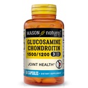 MASON NATURAL Glucosamin Chondroitin 1500/1200 mit Vitamin C, unterstützt die gemeinsame Gesundheit für normale Flexibilität und Mobilität*, 60 Kapseln
