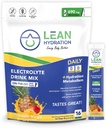 Lean Hydration Täglich Elektrolyt-Packets Getränk Mischung | Zero Calories, Zero Sugar plus Vitamine, Mineralstoffe & More | 16 ct (Pineapple Mango)