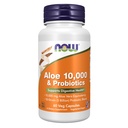 JETZT Nahrungsergänzungsmittel, Aloe 10.000 & Probiotika mit 10-Strain (5 Billion) Probiotic Blend, 60 Veg Kapseln