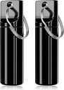 Schlüsselanhänger Pillenhalter – Große Kapazität wasserdichte Reise Pille Organizer Pillenbehälter für Tablets, Kapseln – Durable Travel Friendly Pill Case für Geldbeutel Mini Pillen Fall (Schwarz)