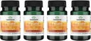 Swanson Folate 5-Methyltetrahydrofolsäure - Hohe Potenz, Bioaktive Form 800 mcg Dfe 30 Veg Caps (4 Pack)