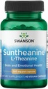 Swanson Aminosäure Doppelpotenz Suntheanin L-Theanin 200 Milligramme 60 Veg Kapseln