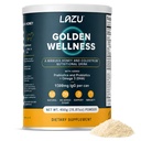 Lazu Golden Wellness Colostrum Supplement,Gras-Fed Bovine Colostrum Powder (310mg IgG & Lactoferrin), NZ Monofloral Manuka Honey (200MGO), Vitamine fördert die Gesundheit und sportliche Leistung - 450g